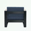 Chaise d'extérieur avec accoudoirs et coussin moelleux-853074234