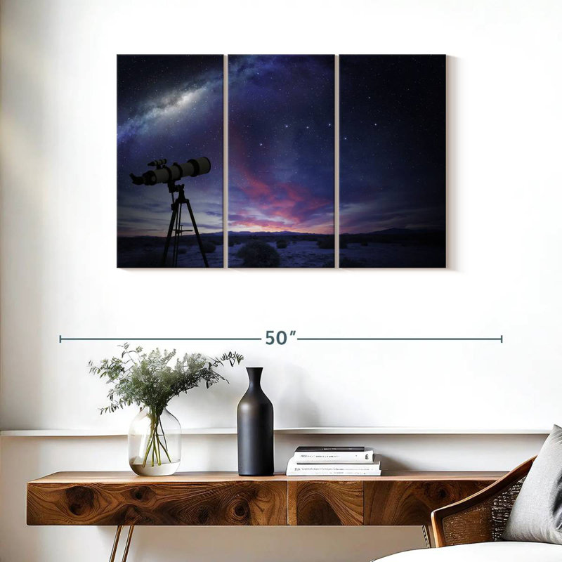 Oberle Observing The Milky Way And Stars, 24" H x 38" W