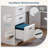 60" L Shaped Office Corner Computer Desk,with Moveable Hutch and Power Outlet