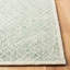 Tapis bleu / ivoire en laine touffeté à la main Milbridge-1301410358