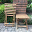 Tabouret de rangement en bois massif Byrne