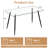 Annesley Glass Top Metal Base Dining Table-886875158