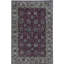 Wool Oriental Area Rug in Wine/Brown
