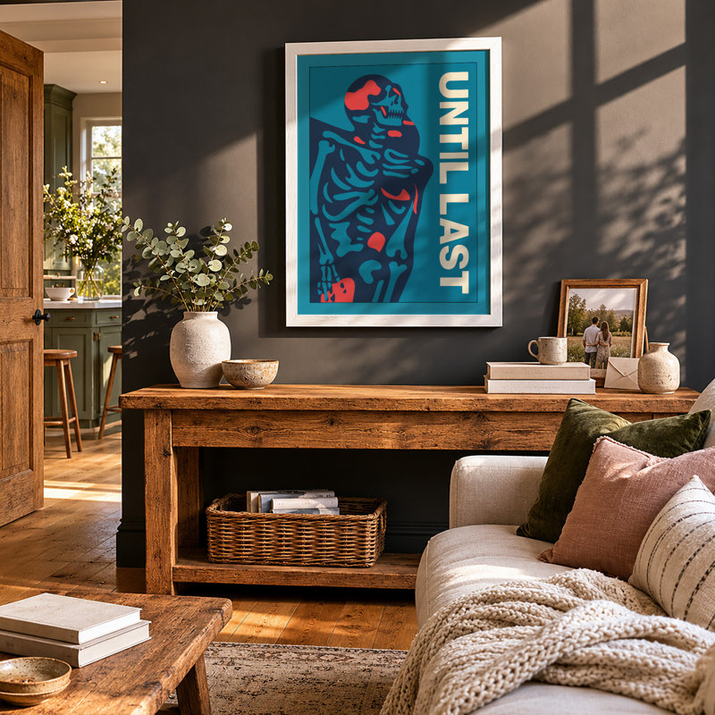 Until Last Modern - Framed Print, A1 - 84.1 x 59.4 cm, White