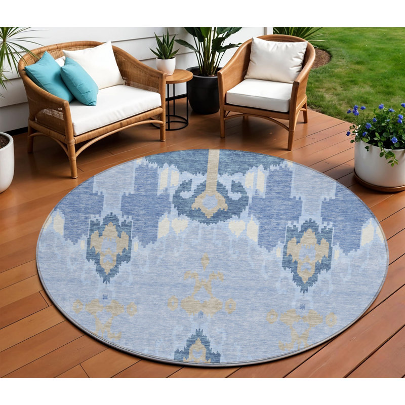 Tapis rond ivoire 8 po