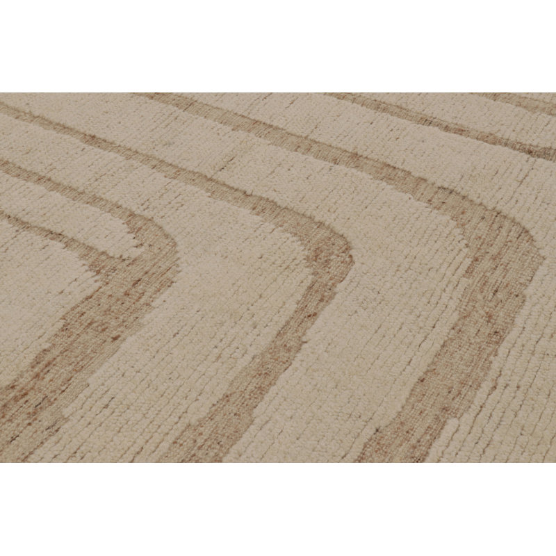 Modern One-of-a-Kind 12'5X16'3 Hand Knotted Area Rug