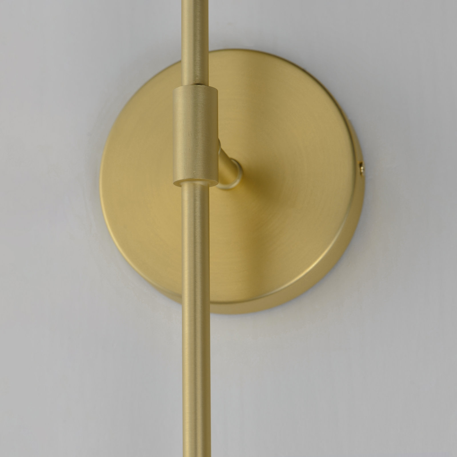 Zima Single Light Dimmable Wallchiere, Satin Brass