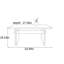 Bureau rectangulaire de style rétro-61847029