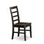 L'ensemble de salle à manger 3 pièces comprend une table de salle à manger ronde avec piédestal et 2 chaises de cuisine, 30 po x 30 po, noir et cerise-599294226
