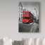 Avisha «Red Bus», reproduction de photo sur toile tendue-25332951