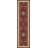 Burgundy Traditional Floral Medallion Area Rug-16355668