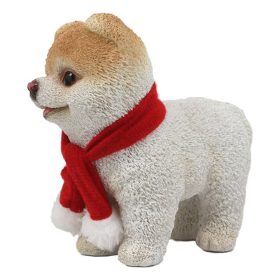 Figurine pour chien poméranie cutest écharpe boo the world Tingsley