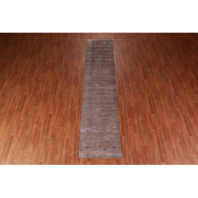 Tapis brun brun Gabbeh 3x12