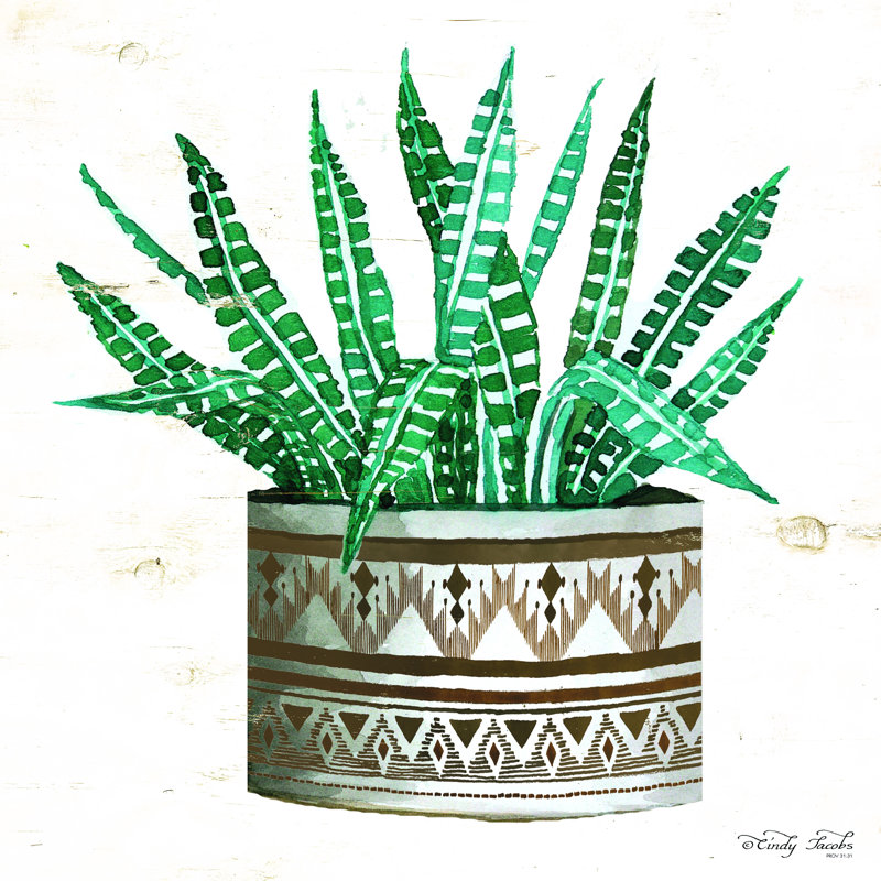 Vase en tissu «Mud» par Cindy Jacobs - Imprimé, H 12 po x l 12 po, Wrapped Canvas
