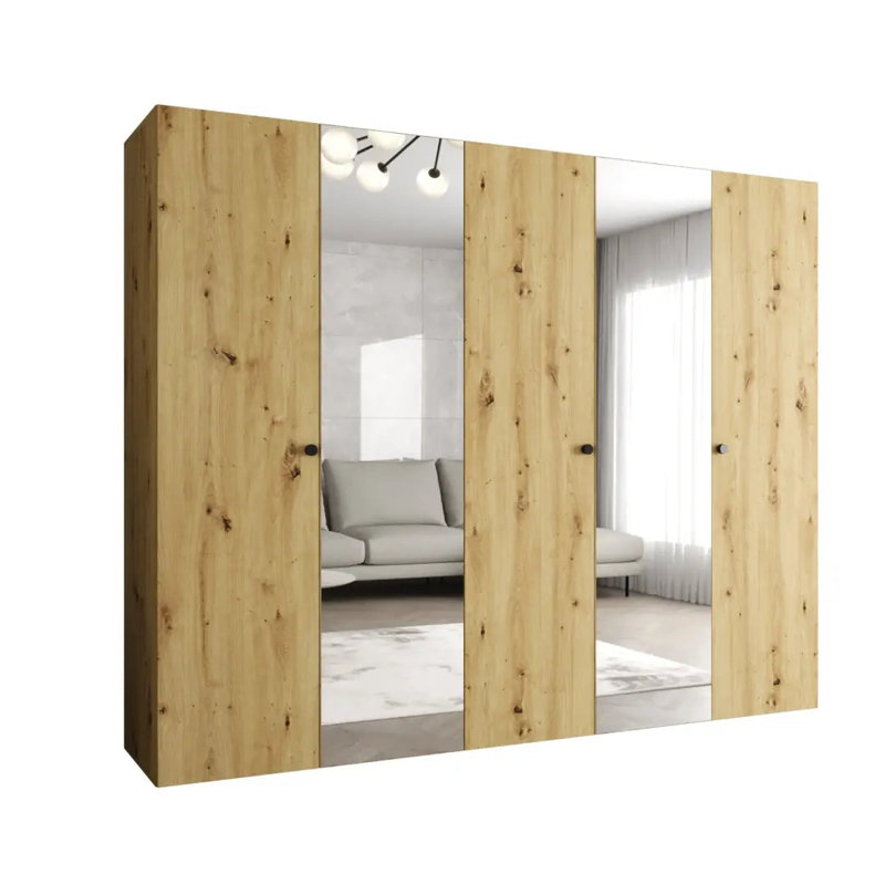 Manufactured Wood Wardrobe, Oak Artisan