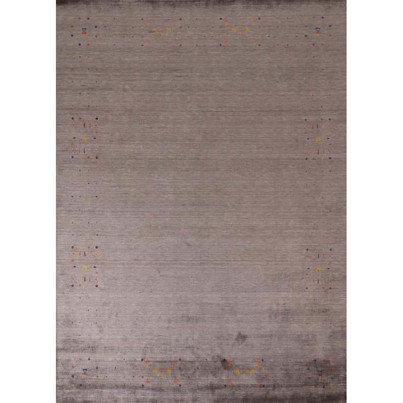 Tapis brun fait à la main Gabbeh