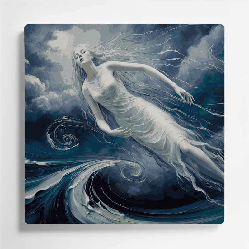 Art mural gris Sci Fi Banshee, H 144 po x l 144 po x P 0,05 po