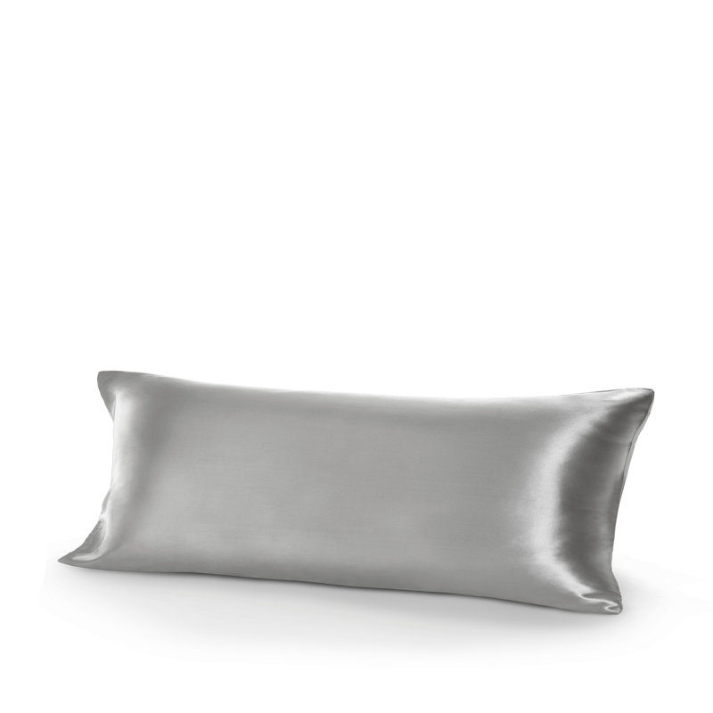Rayon from Bamboo Body Pillowcase, Light Gray