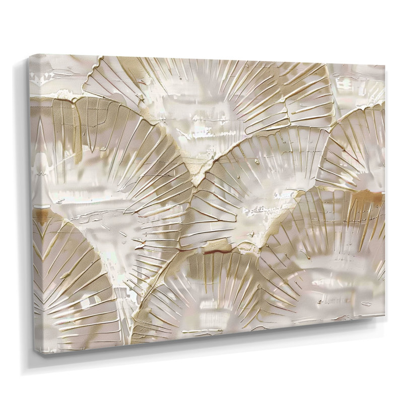 «White and Beige Bohemian Mandala Simplicity - Boho Mandala Decor, impression murale, H 40 po x l 60 po, Toile tendue