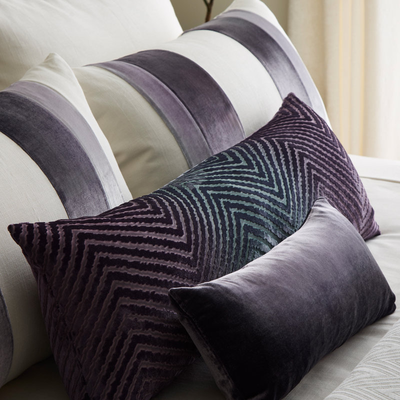 Ombre Rectangle Velvet Pillow Cover & Insert, Copper Ivy