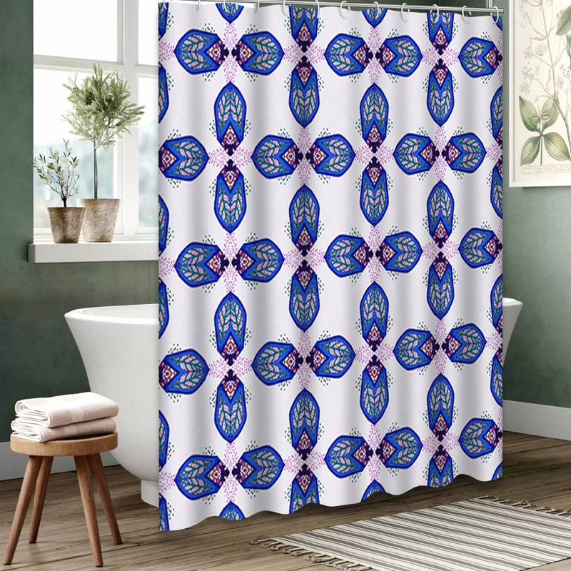 Rideau de douche transparent transparent, rideaux de douche pour la salle de bain avec 12 crochets, 72" L x 72" W