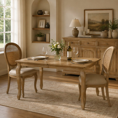 Extendable Rectangular Dining Table(Only Table)