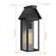 15'' Black Modern Outdoor Wall Sconce