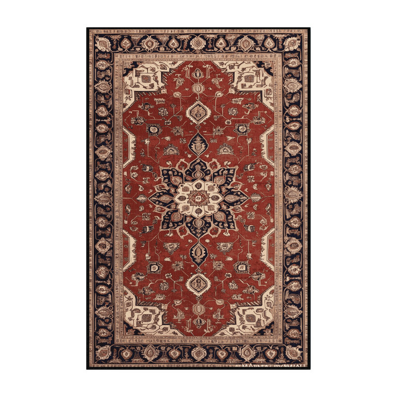 Tapis brun lavable à la machine, Rectangulaire 8 pi x 10 pi