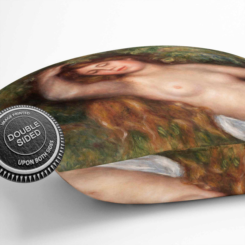 Reclining Nude Square Throw Cushion, 40cm H x 40cm W x 15cm D