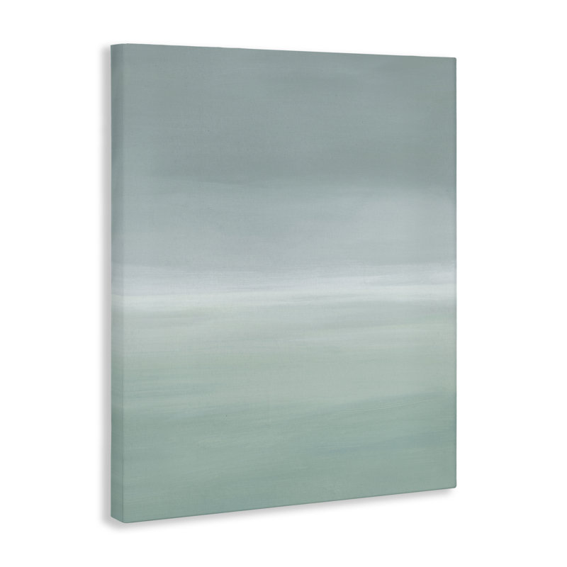 Toile dégradée gris brumeux, design par Grace Popp, 40" H x 30" W