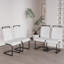 Ensemble de table de salle à manger extensible et moderne avec chaises rembourrées pour la maison
