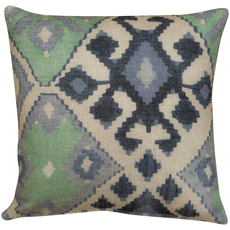 Geometric Cushion, 43x43cm, Feather filled