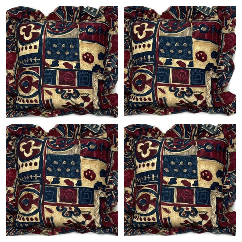 Mendham Geometric Square Throw Pillow Cover