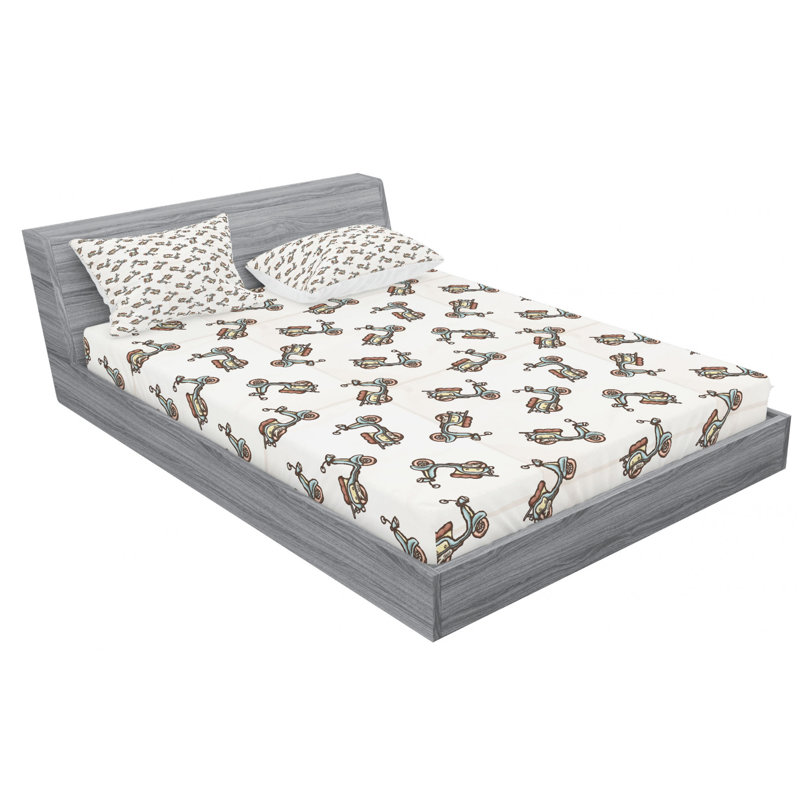 Microfiber Sheet Set, Queen Sheet Set + Fitted Sheet + 2 Pillowcases