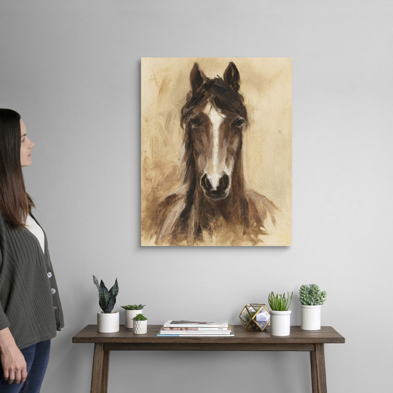 Art mural sur toile Western Ranch, H 30 po x l 24 po x P 1 po, Toile tendue