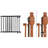 Evalinde Adjustable Pressure Mounted Pet Gate Free Standing Pet Gate Wall Mounted Pet Gate Pet Gate Accessory With Door