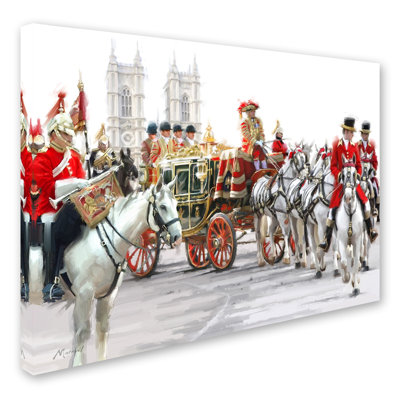 'Queens Carriage' Print on Wrapped Canvas