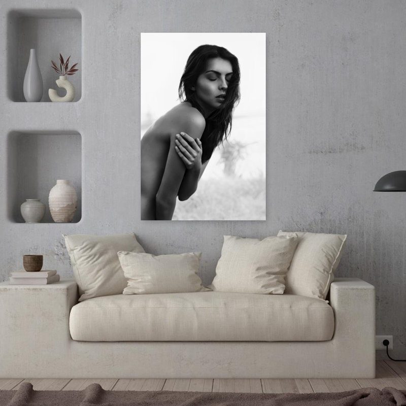 Art contemporain abstrait fragile, H 36 po x l 24 po