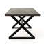 Table de salle à manger d'extérieur en aluminium avec structure en acier-1411115563