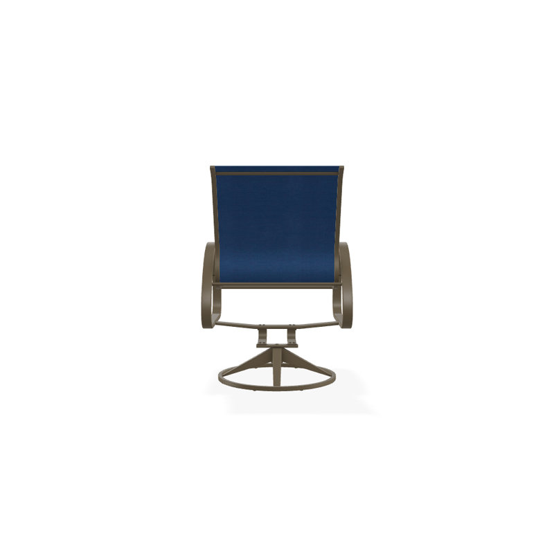 Aruba 1 Outdoor Dining Armchair, Textured Desert, Cobalt 35D Sunbrella®
