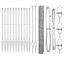 Vidaxl Fence With Posts PVC-Coated Steel-116798245-116798249