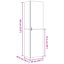 Highboard 50X42.5X185 Cm Engineered Wood-2088998653