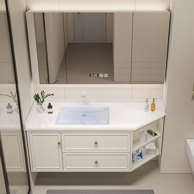 Italian style minimalist bathroom cabinet