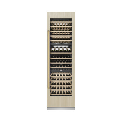ZLINE Autograph 24 in. Triple Zone 100 Bottle Panel Ready Column Wine Cooler with  Accents