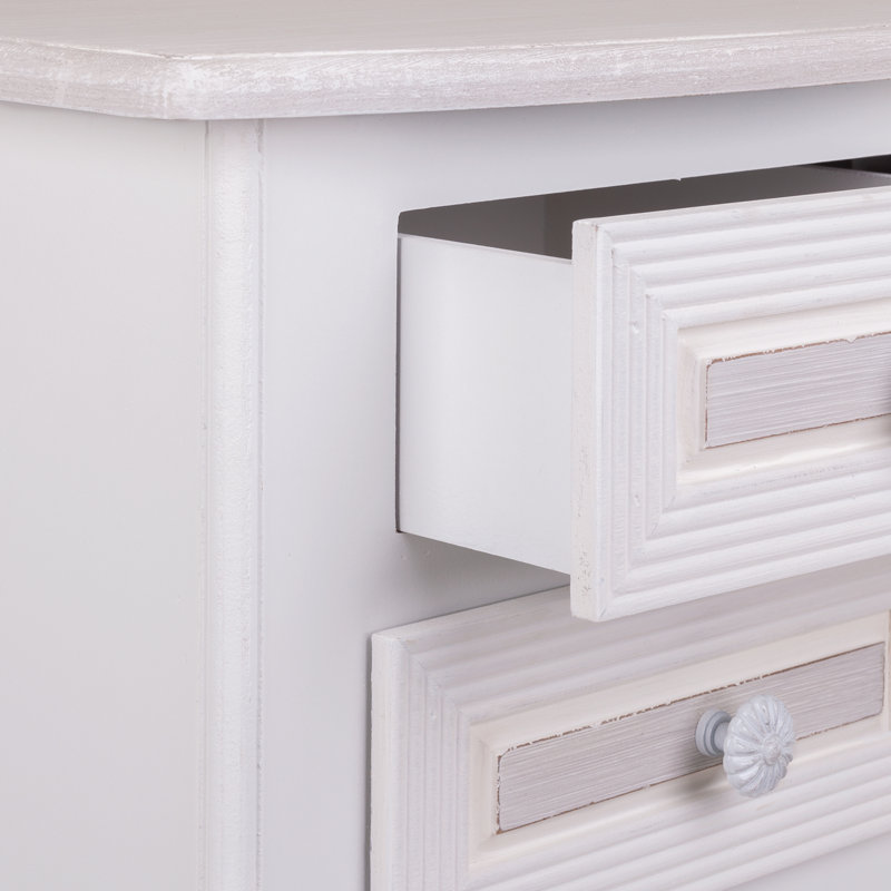 Benham 38cm W Manufactured Wood Bedside Table
