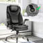 Fauteuil de bureau ergonomique en similicuir avec accoudoirs réglables-1225116493