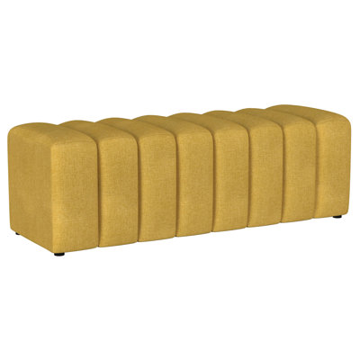 Shaundrel Fabric Upholstered Tufted Accent Bench