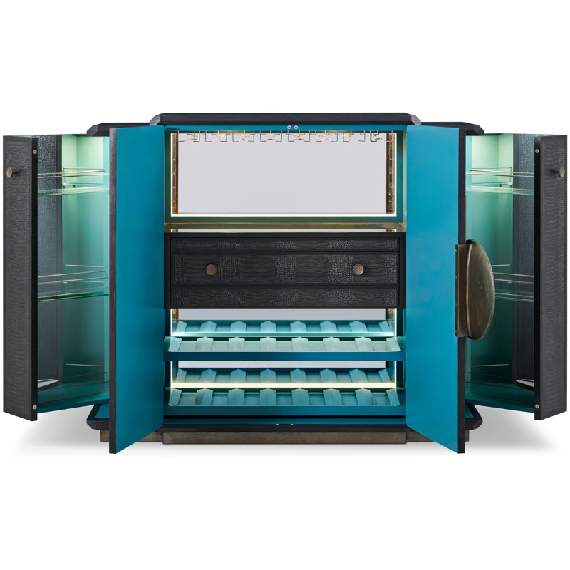 Spencer St. James Bar Cabinet, Onyx