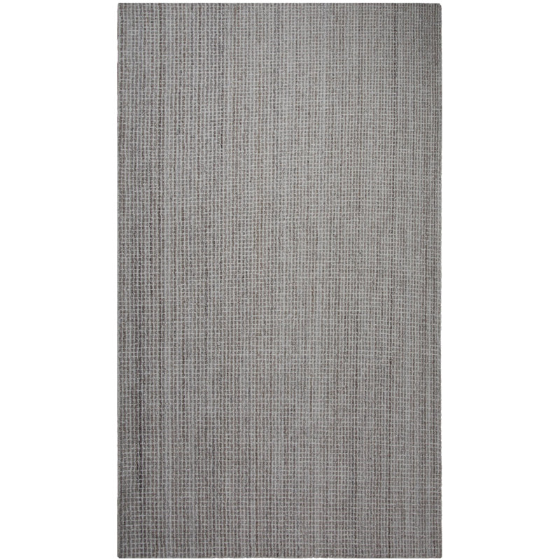 Tapis 100% laine touffeté à la main, Rectangle 7 pi 9 po x 9 pi 9 po