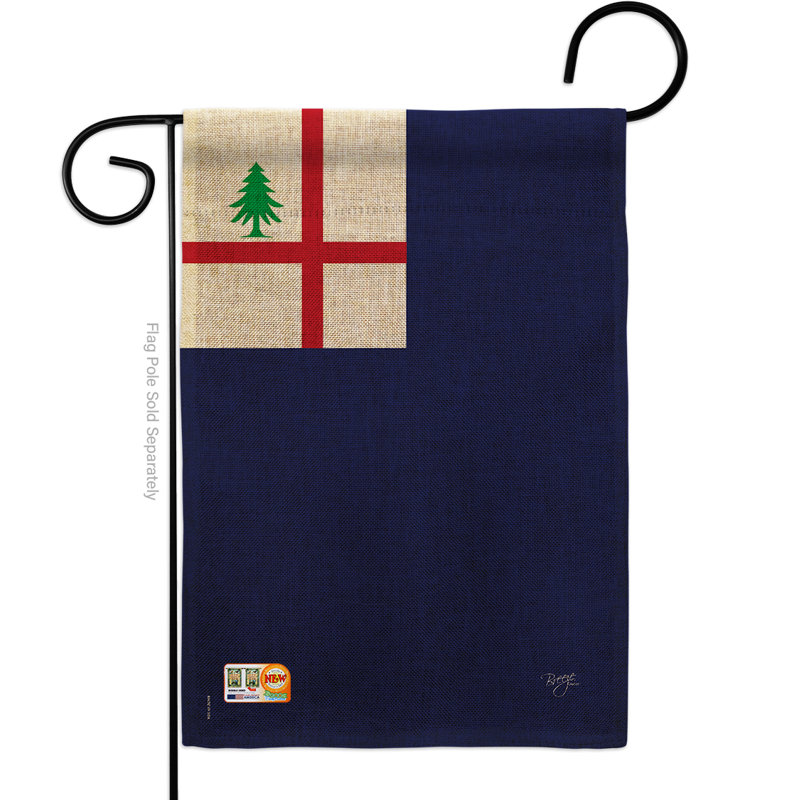 En toile jute à 2 côtés 18,5 x 13 po bunker hill drapeau de jardin